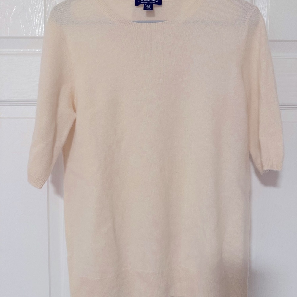 Cream 100% Cashmere top
